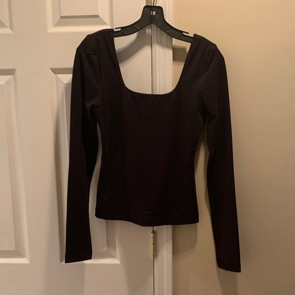 Chic Black Long Sleeve Top